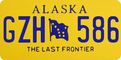 AK license plate GZH586