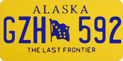 AK license plate GZH592