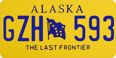 AK license plate GZH593