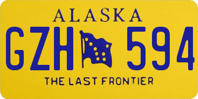 AK license plate GZH594