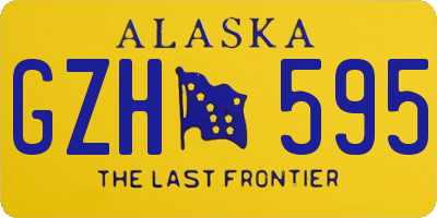 AK license plate GZH595