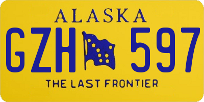 AK license plate GZH597