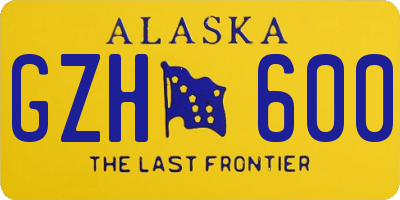AK license plate GZH600