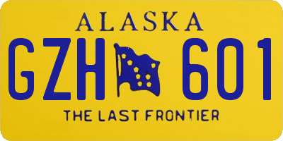 AK license plate GZH601
