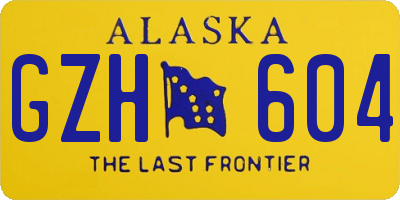 AK license plate GZH604