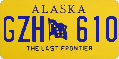 AK license plate GZH610