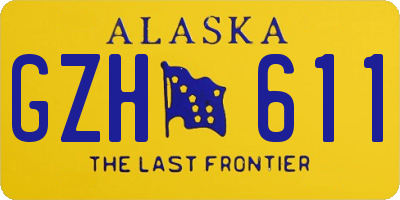 AK license plate GZH611