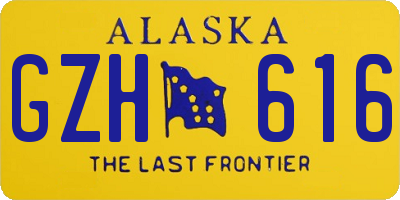 AK license plate GZH616