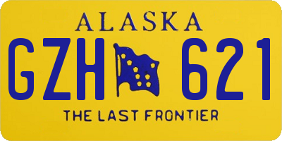 AK license plate GZH621