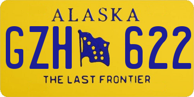 AK license plate GZH622