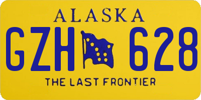 AK license plate GZH628