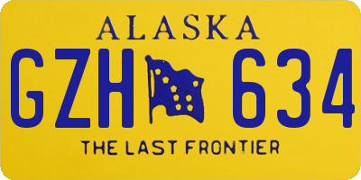 AK license plate GZH634