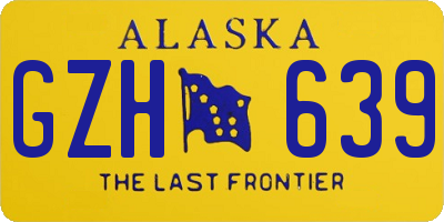 AK license plate GZH639