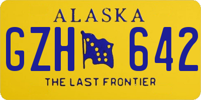 AK license plate GZH642