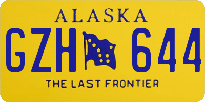AK license plate GZH644