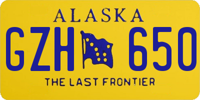 AK license plate GZH650
