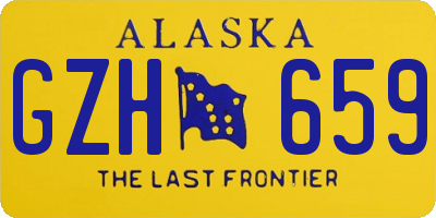 AK license plate GZH659