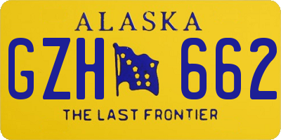 AK license plate GZH662