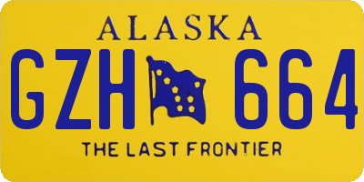 AK license plate GZH664