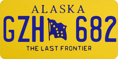 AK license plate GZH682