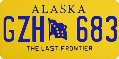 AK license plate GZH683