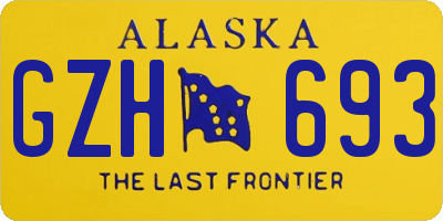 AK license plate GZH693