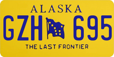 AK license plate GZH695
