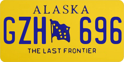 AK license plate GZH696