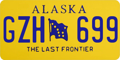AK license plate GZH699