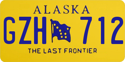 AK license plate GZH712