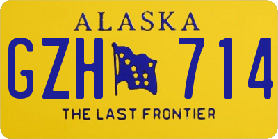 AK license plate GZH714