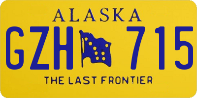 AK license plate GZH715