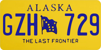 AK license plate GZH729