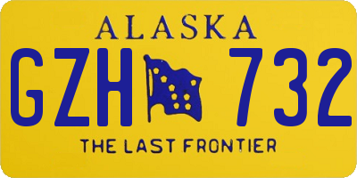 AK license plate GZH732