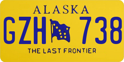 AK license plate GZH738