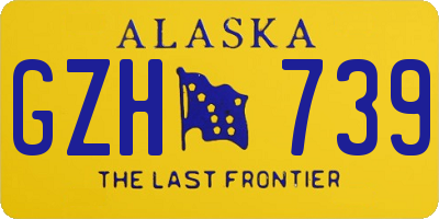 AK license plate GZH739