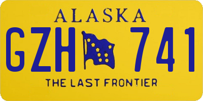 AK license plate GZH741