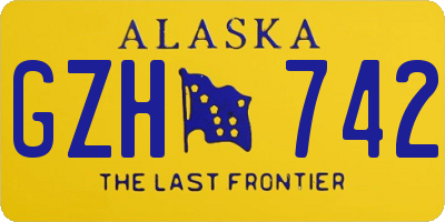 AK license plate GZH742