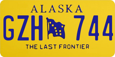 AK license plate GZH744