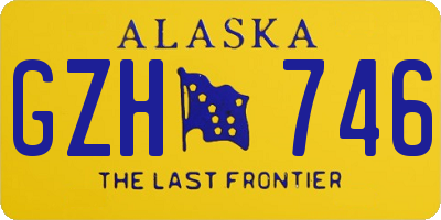 AK license plate GZH746