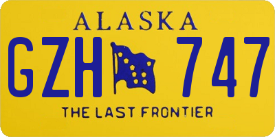 AK license plate GZH747