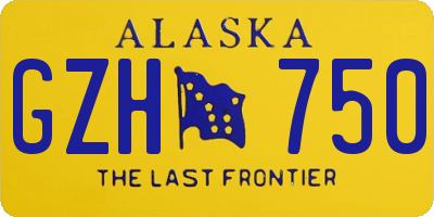 AK license plate GZH750