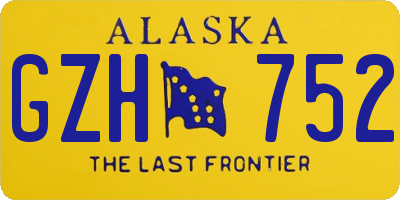 AK license plate GZH752