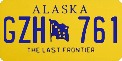 AK license plate GZH761