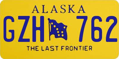 AK license plate GZH762