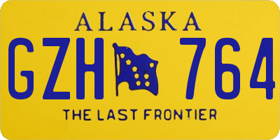 AK license plate GZH764