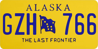 AK license plate GZH766