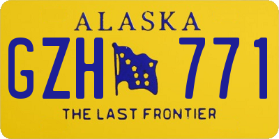 AK license plate GZH771