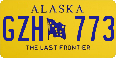 AK license plate GZH773