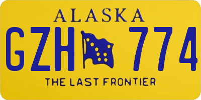 AK license plate GZH774
